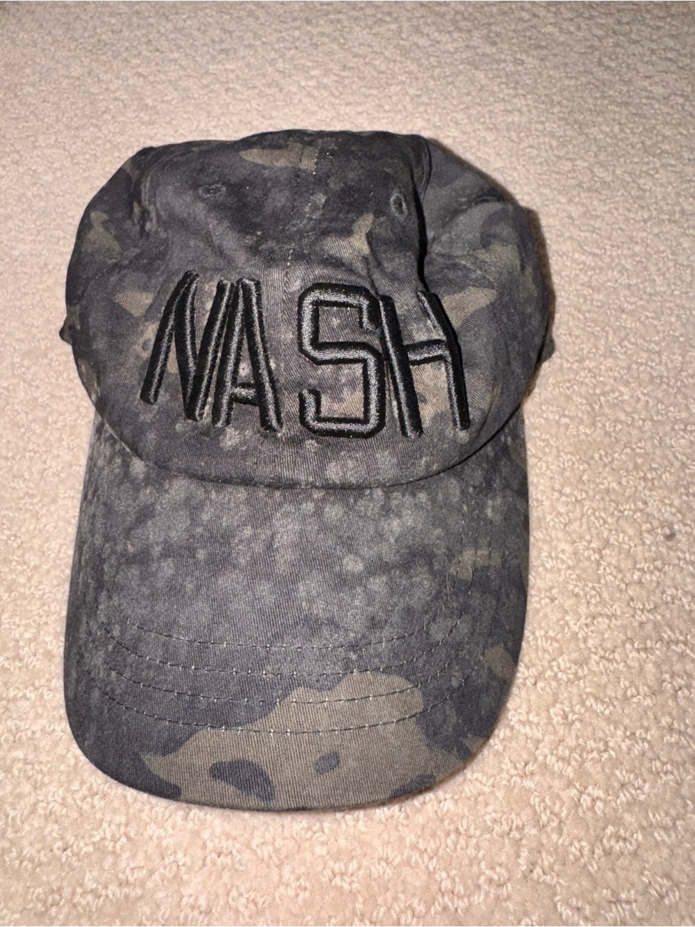 The Classic Black and Olive Camouflage Cap